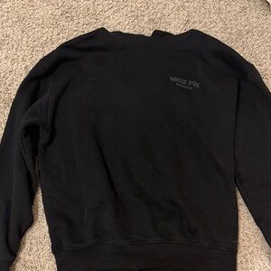 White Fox Boutique Black Sweatshirt